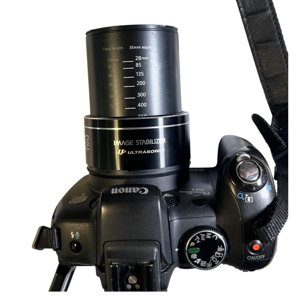 Canon PowerShot SX1 IS 10.0MP Digital Camera 20x Zoom Black PC1331 Japan Remote - Picture 14 of 16